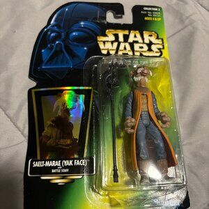 Kenner Star Wars Saelt-Marae Yak Face W/ Battle Staff Power Of The Force - 1989